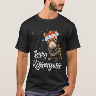 Vrolijk kissmyass grappige ezel liefhebbers sarcas t-shirt