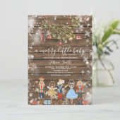 Vrolijk klein Baby feestje Notenkraker Kaart (Staand voorkant)