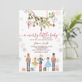 Vrolijk klein Baby feestje uitnodigen Kaart (Staand voorkant)