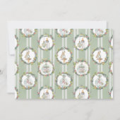 Vrolijk klein Baby shower foto Dank u kaart (Achterkant)