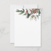 Vrolijk klein Baby shower Modern Christmas Bedankkaart (Achterkant)