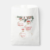 Vrolijk klein Baby shower Modern Christmas Bedankzakje (Voorkant)