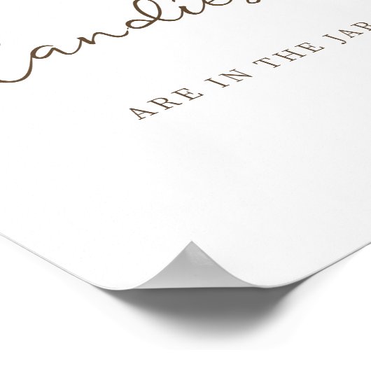 Vrolijk klein Baby shower raad eens hoeveel Poster (Hoek)