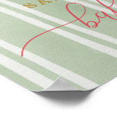 Vrolijk klein Baby shower welkomstbord Poster (Hoek)