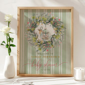 Vrolijk klein Baby shower welkomstbord Poster