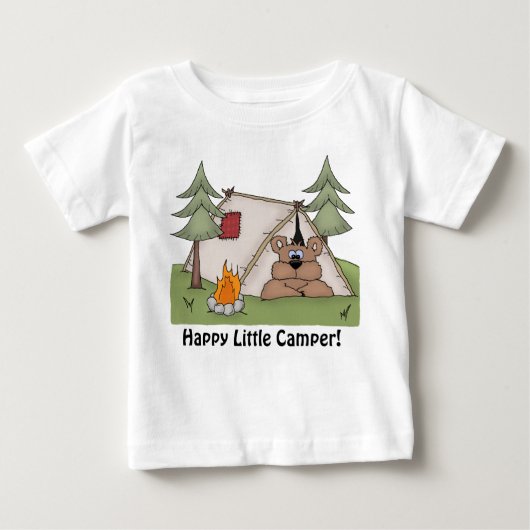 vrolijk klein camper baby t-shirt (Voorkant)