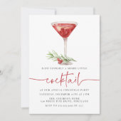 Vrolijk klein cocktail Martini feestje Kaart (Voorkant)