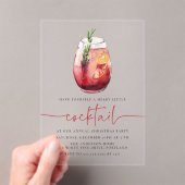 Vrolijk klein cocktail Sangria feestje Acryl Uitnodigingen (Insitu (Draagbaar))