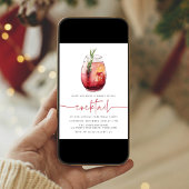 Vrolijk klein cocktail Sangria feestje Kaart