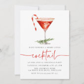 Vrolijk klein cocktail snoep riet feestje kaart (Voorkant)