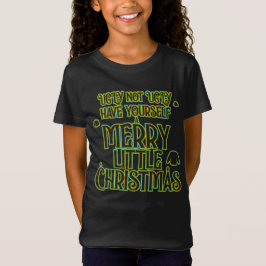 vrolijk klein kerst lelijke trui Meisjes T-shirt