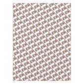 Vrolijk klein kerstezeltje tafelkleed (Voorkant)