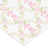 Vrolijk klein kerstfeest - Flower Wreath Tafelklee Tafelkleed (Gekanteld)