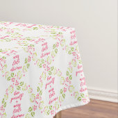 Vrolijk klein kerstfeest - Flower Wreath Tafelklee Tafelkleed (Voorbeeld)