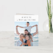 Vrolijk klein kerstfeest Fotovakantie Kaart (Achterkant)