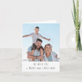 Vrolijk klein kerstfeest Fotovakantie Kaart