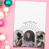 Vrolijk klein kerstfeest geboorte aankondiging