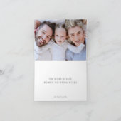 Vrolijk klein kerstfoto feestdagen kaart (Binnen)