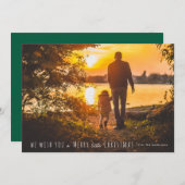 Vrolijk klein kerstfoto feestdagenkaart (Voorkant / Achterkant)