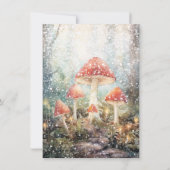 Vrolijk klein Kerstmis Gnoom Paddestoel Paddestoel Kaart (Achterkant)