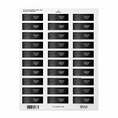 Vrolijk klein kerstscript krijtbord vakantie etiket (Full Sheet)