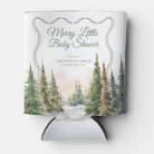 Vrolijk klein kerstwinter Baby shower Blikjeskoeler (Voorkant)