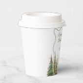 Vrolijk klein kerstwinter Baby shower Papieren Bekers (Rechts)