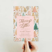 Vrolijk klein meisje Baby shower Kaart