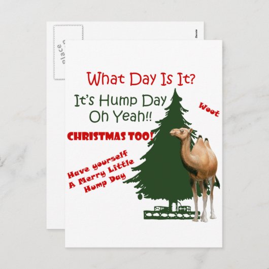 Vrolijk kleine bult dag Kerstmis Feestdagenkaart (Voorkant / Achterkant)