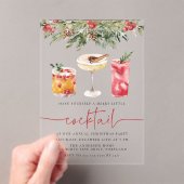 Vrolijk kleine cocktails feestje acryl uitnodigingen (Insitu (Draagbaar))