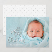 Vrolijk Kleine Kerstvakantie Foto Kaarten (Voorkant / Achterkant)