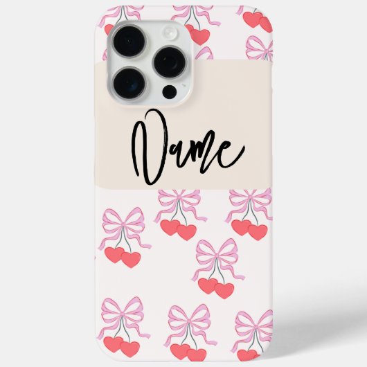 Vrolijk kleurrijk telefoonhoesje met naam Case-Mate iPhone case (Achterkant)