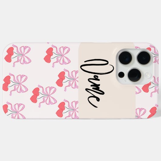 Vrolijk kleurrijk telefoonhoesje met naam Case-Mate iPhone case (Achterkant (horizontaal))