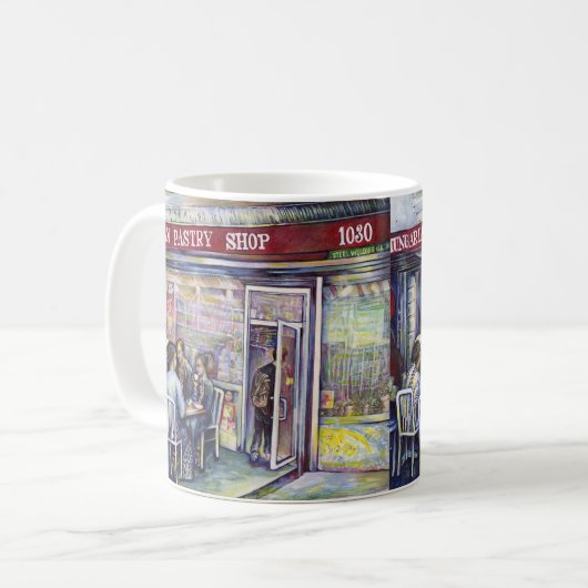 vrolijk koffiemok (Voorkant links)