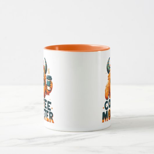 Vrolijk koffiemonster mok (Midden)