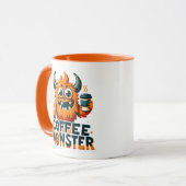 Vrolijk koffiemonster mok (Voorkant links)