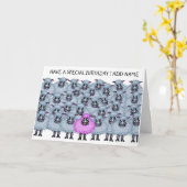 Vrolijk koppel schapen kaart (Gele Bloem)