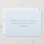 Vrolijk Kustkerstfeest Sanibel Island Beach Santa Feestdagenkaart (Achterkant)