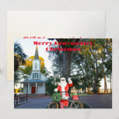 Vrolijk Laagland Kerstmis Bluffton Santa Feestdagenkaart (Voorkant / Achterkant)