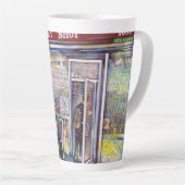 vrolijk latte mok (Rechterhoek)