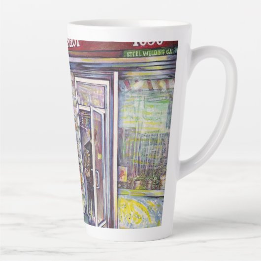 vrolijk latte mok (Rechts)