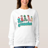 Vrolijk leraar kerst sweatshirt (Voorkant)