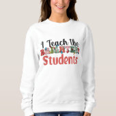 Vrolijk leraar kerst sweatshirt (Voorkant)