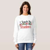 Vrolijk leraar kerst sweatshirt (Voorkant volledig)