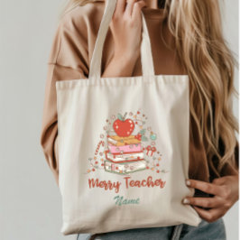 Vrolijk Leraar Kerstmis Tote Bag