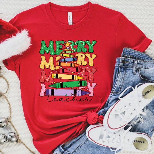 Vrolijk lerares t-shirt