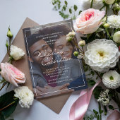 Vrolijk Leuk Foto Bruiloft Kaart