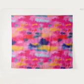 Vrolijk levendig Abstract roze Wandkleed (Voorkant (horizontaal))