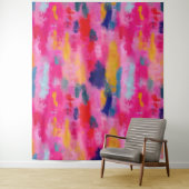 Vrolijk levendig Abstract roze Wandkleed (In situ)