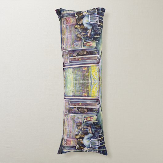 vrolijk lichaamskussen (Voorkant Verticaal)